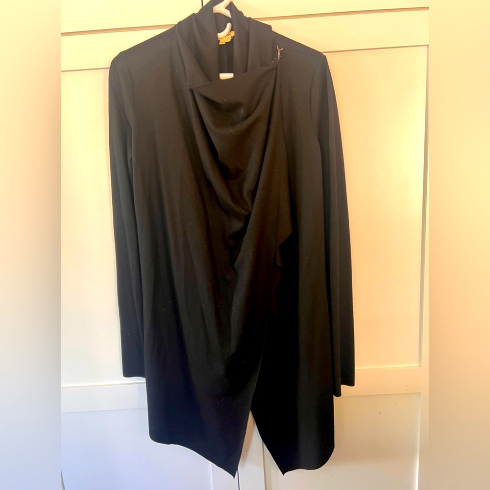 Helmut Lang Black Wool Cardigan